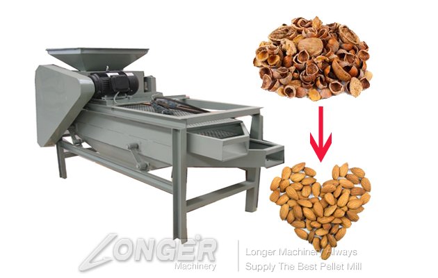 Almond Nuts Shell and Kernels Separating Machine