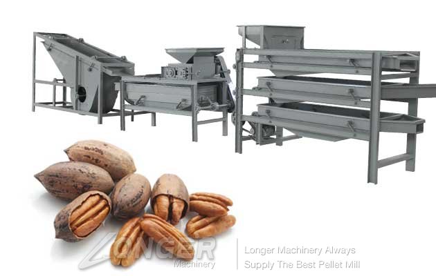 automatic pecans cracker and sheller machine