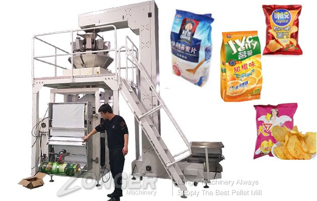 Automatic Potato Chips Weighing and Packing Machine