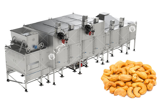 continuous nut roasting machine