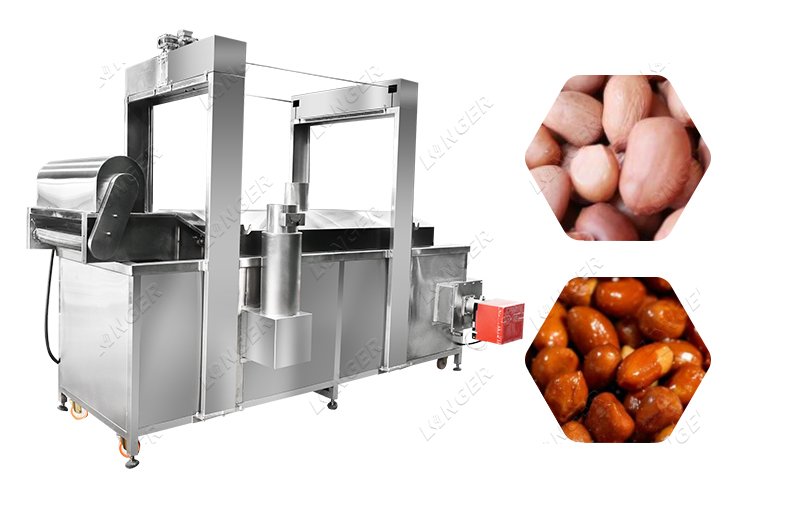 Industrial Peanut Fryer Groundnut Frying Machine