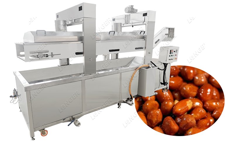 peanut frying machine