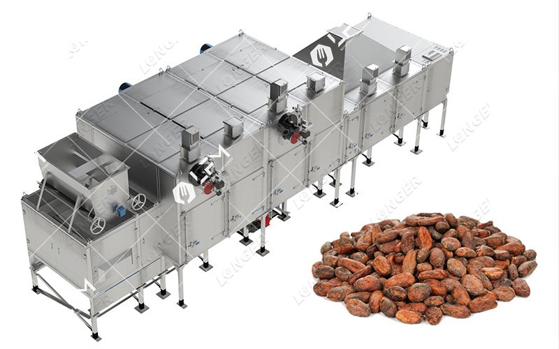 continuous nut roasting machine