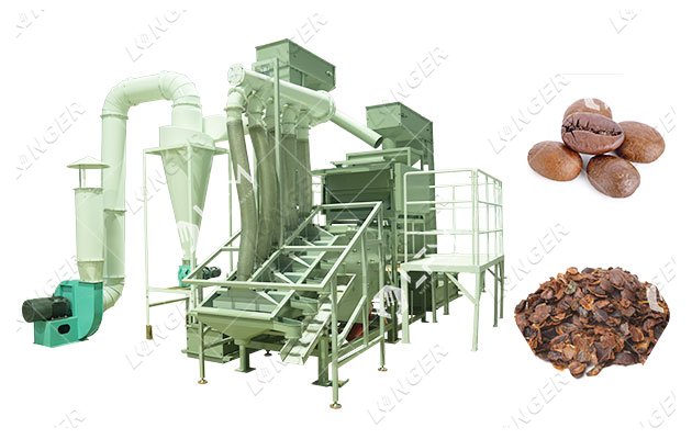 Automatic Cocoa Bean Peeling Machine Cocoa Bean Winnowing Machine