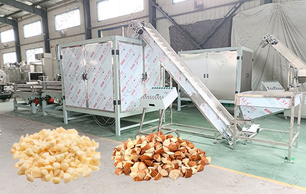 Industrial Fully Automatic Cashew Nut Cutting Machine Cashew Nut Chopper Crushing Machine