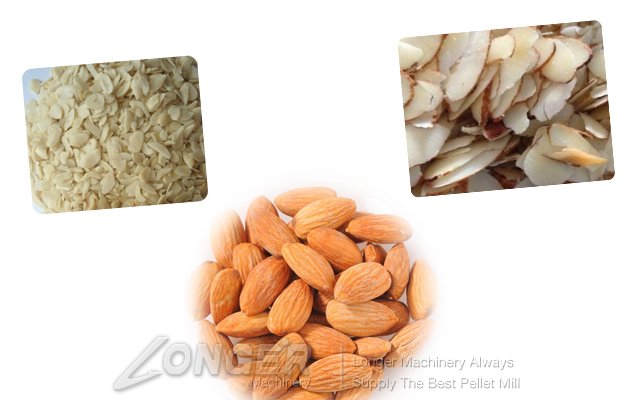 automatic nuts slicing machine/almond slice cutting