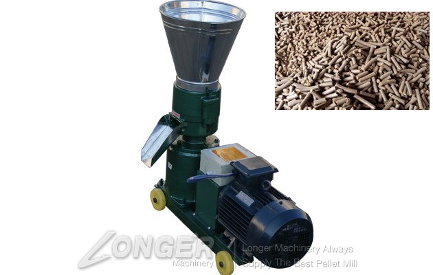 Flat-die wood pellet machine