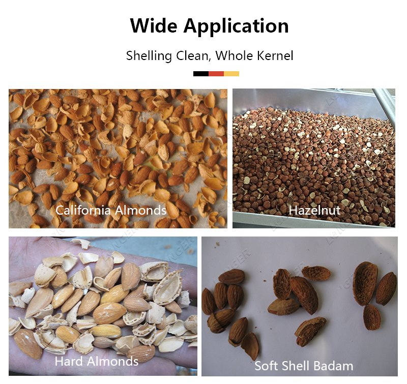 Almond Shelling Machine Application