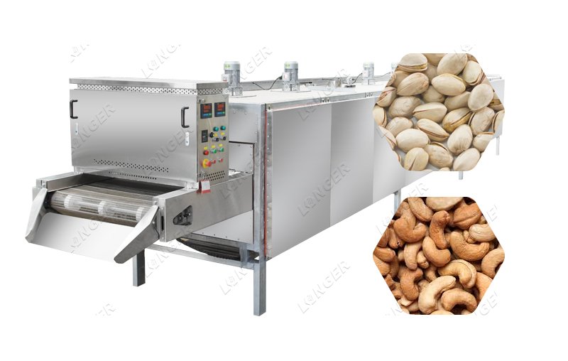 Full Automatic Nut Roasting Cooling Processing Machine