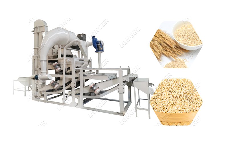 Automatic Oat Shelling Line Buckwheat Quinoa Peeling Processing